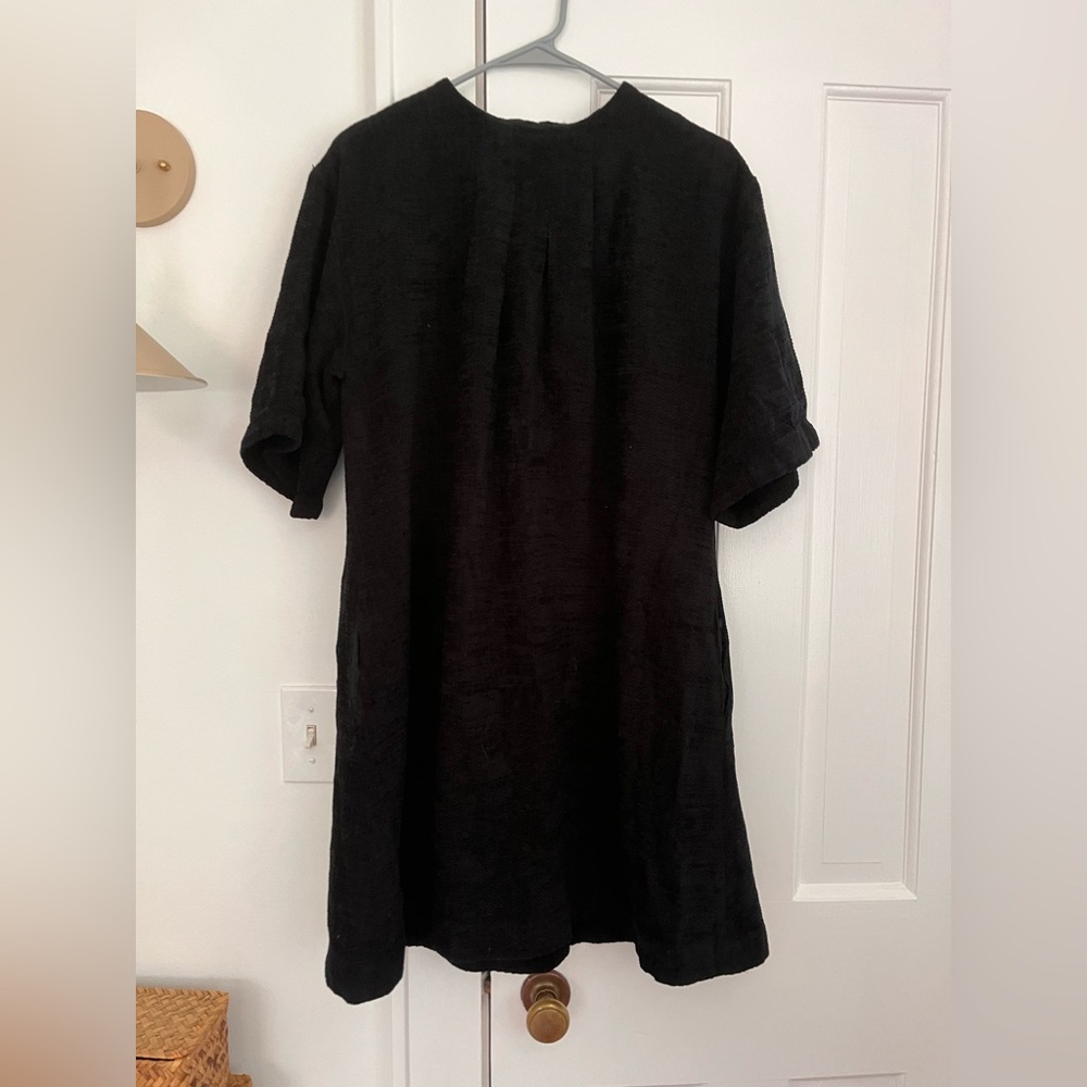 $225 Wolcott Takemoto Black Wool Dress Size Medium